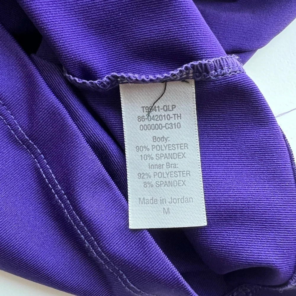 Champion Women's Purple Tank Top Activewear Racerback Built In Bra